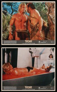 9a170 YOR, THE HUNTER FROM THE FUTURE 8 8x10 mini LCs '83 Antonio Margheriti's Il mondo di Yor!