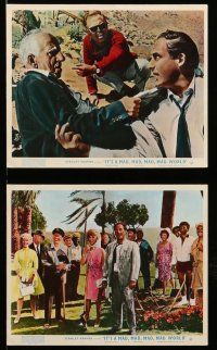 9a090 IT'S A MAD, MAD, MAD, MAD WORLD 8 color English FOH LCs '64 Spencer Tracy, top cast!