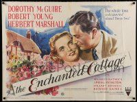 9b328 ENCHANTED COTTAGE British quad '45 Dorothy McGuire & Robert Young live in a fantasy world!
