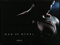 9b353 MAN OF STEEL teaser DS British quad '13 Henry Cavill in the title role as Superman!