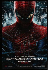 9b003 AMAZING SPIDER-MAN teaser DS Canadian 1sh '12 Andrew Garfield over city!