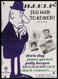 9b683 MOVE OVER, DARLING Danish '64 cool images of James Garner & pretty Doris Day!