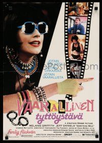 9b020 SOMETHING WILD Finnish '86 different images of Melanie Griffith & Jeff Daniels, Liotta