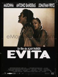 9b250 EVITA French 24x31 '96 Madonna as Eva Peron, Antonio Banderas, Alan Parker, Oliver Stone