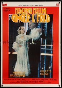 9b186 GINGER & FRED Italian 1sh '86 Federico Fellini's Ginger e Fred, Marcello Mastroianni