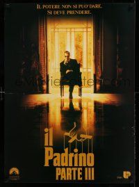 9b188 GODFATHER PART III Italian 1sh '90 best image of Al Pacino, Francis Ford Coppola!
