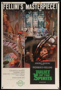 9b190 JULIET OF THE SPIRITS export Italian 1sh '65 Federico Fellini, Giulietta Masina!