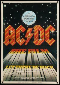 9b192 LET THERE BE ROCK Italian 1sh '81 AC/DC, Angus Young, Bon Scott, heavy metal!