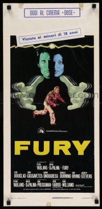 9b220 FURY Italian locandina '78 Brian De Palma, Kirk Douglas, an experience in terror & suspense