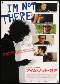 9b761 I'M NOT THERE Japanese 29x41 '07 Cate Blanchett, great silhouette portrait of Bob Dylan!