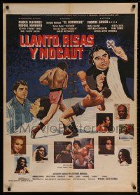 9b056 LLANTO RISAS Y NOCAUT Mexican poster '74 Tears, Laughter and a Knockout, Julio Adama!