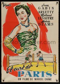 9b129 AIR OF PARIS Spanish '55 Marcel Carne's L'air de Paris, art of Jean Gabin & Lesaffre!