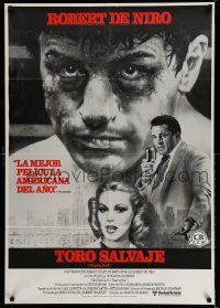 9b162 RAGING BULL Spanish '80 Martin Scorsese, Kunio Hagio art of boxer Robert De Niro!