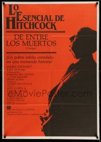 9b173 VERTIGO Spanish R84 huge profile image of director Alfred Hitchcock!