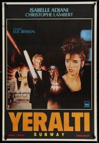 9b093 SUBWAY Turkish '85 Luc Besson, cool image of Christopher Lambert, a seductive fable!