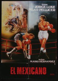 9b430 EL MEXICANO Yugoslavian 19x27 '78 Mario Hernandez, Jorge Luke, Miligevic art of boxers!