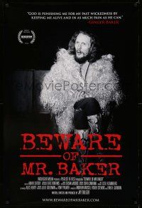 9c102 BEWARE OF MR. BAKER 1sh '12 drummer Ginger Baker's career with Cream and Blind Faith!