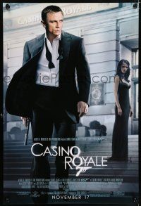 9c128 CASINO ROYALE advance 1sh '06 Daniel Craig as James Bond & sexy Eva Green!