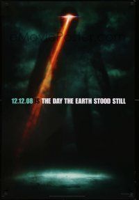 9c181 DAY THE EARTH STOOD STILL style B teaser 1sh '08 Keanu Reeves, cool sci-fi image of Gort!