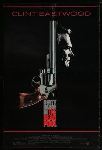 9c186 DEAD POOL 1sh '88 Clint Eastwood as tough cop Dirty Harry, cool gun image!