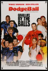 9c197 DODGEBALL style D int'l DS 1sh '04 Vince Vaughn, Ben Stiller, Rip Torn, true underdog story!