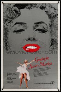 9c283 GOODNIGHT SWEET MARILYN 1sh '89 Paula Lane as Monroe, classic flying skirt image!
