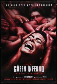 9c293 GREEN INFERNO teaser DS 1sh '13 Eli Roth jungle horror, no good deed goes unpunished!