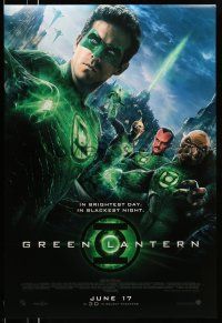 9c294 GREEN LANTERN int'l advance DS 1sh '11 Blake Lively, Ryan Reynolds in the title role!