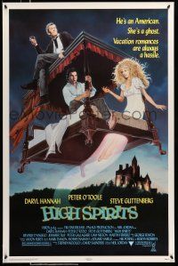 9c319 HIGH SPIRITS 1sh '88 cool art of sexy ghost Daryl Hannah, Peter O'Toole, Steve Guttenberg