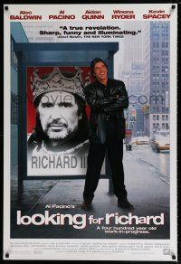 9c427 LOOKING FOR RICHARD 1sh '96 great images of Al Pacino, William Shakespeare, documentary!