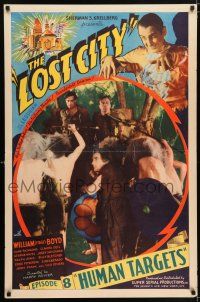 9c437 LOST CITY chapter 8 1sh '35 cool jungle sci-fi serial starring William Stage Boyd!