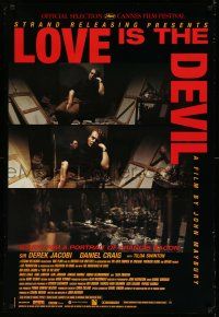 9c440 LOVE IS THE DEVIL 1sh '98 Derek Jacobi as gay British artist Francis Bacon!