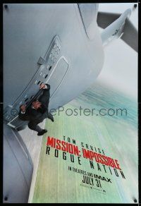 9c478 MISSION: IMPOSSIBLE ROGUE NATION teaser DS 1sh '15 Tom Cruise hanging off of airplane!