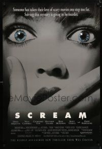 9c620 SCREAM DS 1sh '96 directed by Wes Craven, David Arquette, Neve Campbell!