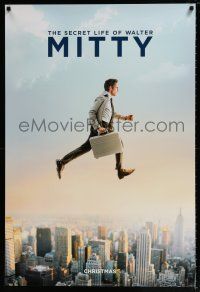 9c621 SECRET LIFE OF WALTER MITTY style A teaser DS 1sh '13 image of Ben Stiller over city!
