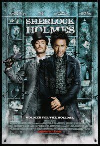 9c630 SHERLOCK HOLMES advance DS 1sh '09 Guy Ritchie directed, Robert Downey Jr., Jude Law!