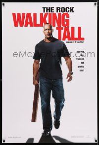 9c807 WALKING TALL teaser 1sh '04 The Rock, Johnny Knoxville, based on true story of Buford Pusser!