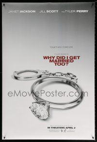 9c823 WHY DID I GET MARRIED TOO teaser DS 1sh '10 Tyler Perry, Janet Jackson, handcuff diamond ring