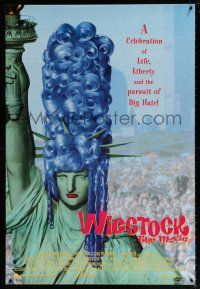 9c825 WIGSTOCK DS 1sh '95 drag queen festival documentary, wild image of Statue of Liberty w/wig!