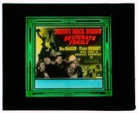 9d059 DESPERATE TRAILS glass slide '39 Johnny Mack Brown, Bob Baker, Fuzzy Knight, Frances Robinson