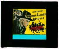 9d075 HOPALONG CASSIDY RETURNS glass slide '36 great image of William Boyd as Hopalong Cassidy!