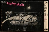 9d475 BABY DOLL pressbook '57 Elia Kazan, classic image of sexy troubled teen Carroll Baker!