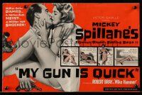 9d572 MY GUN IS QUICK pressbook '57 Mickey Spillane, introducing Robert Bray as Mike Hammer!