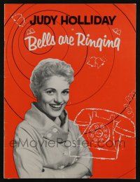 9d681 BELLS ARE RINGING stage play souvenir program book '56 Judy Holliday does the Cha-Cha-Cha!