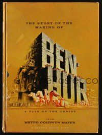 9d685 BEN-HUR hardcover program book '60 Charlton Heston, William Wyler classic epic!