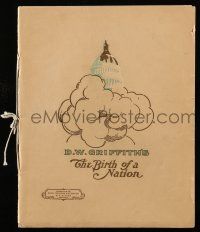9d690 BIRTH OF A NATION souvenir program book '15 D.W. Griffith's classic tale of the Ku Klux Klan!