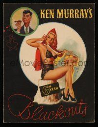 9d702 BLACKOUTS OF 1948 stage play souvenir program book '48 sexy Earl Moran art, 6th year!