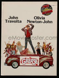 9d785 GREASE souvenir program book '78 John Travolta & Olivia Newton-John classic musical!