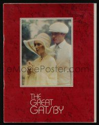 9d786 GREAT GATSBY souvenir program book '74 Robert Redford, Mia Farrow, F. Scott Fitzgerald