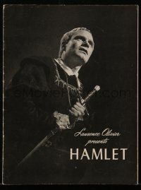 9d798 HAMLET souvenir program book '49 Laurence Olivier, Shakespeare classic, Best Picture winner!